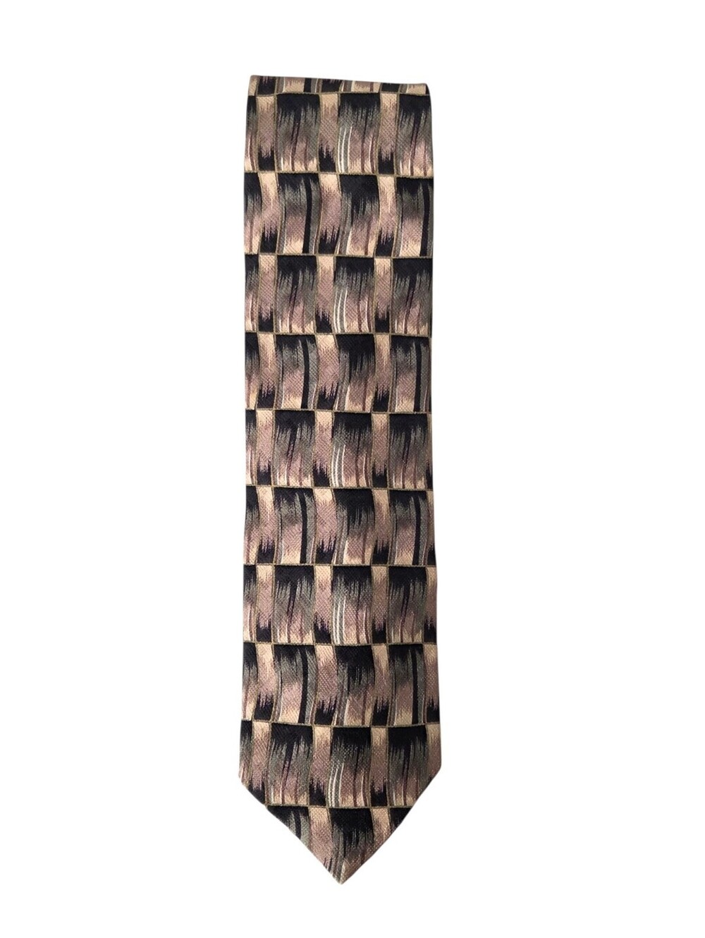 LUCIANO GATTI Vintage Retro Silk Necktie Made In Italy NWOT